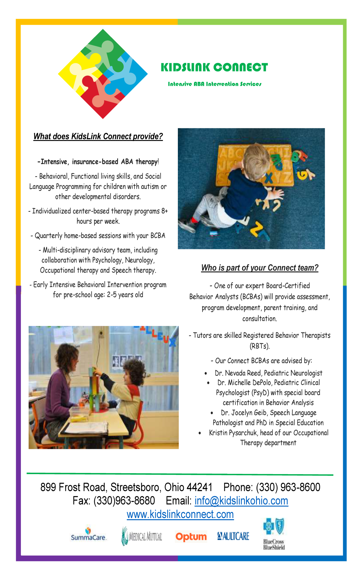 KidsLink Connect informational flyer